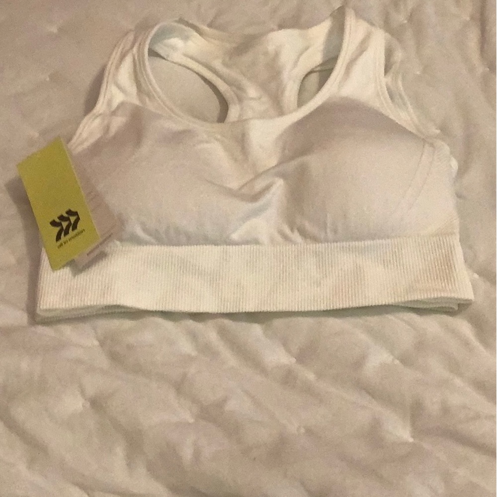 SPORTS BRA WHITE SIZE XL
